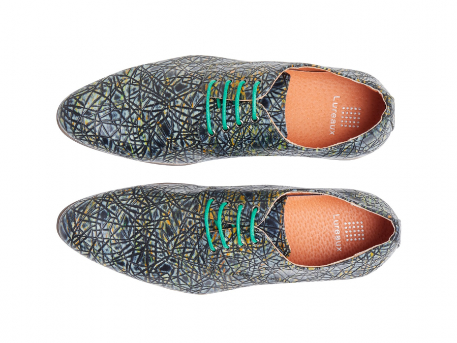 bovenkant van de Greentastic schoenen met uniek patroon